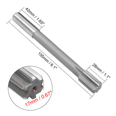 Harfington Straight Shank HSS D4 Chucking Reamer Machine Milling Cutter Tool