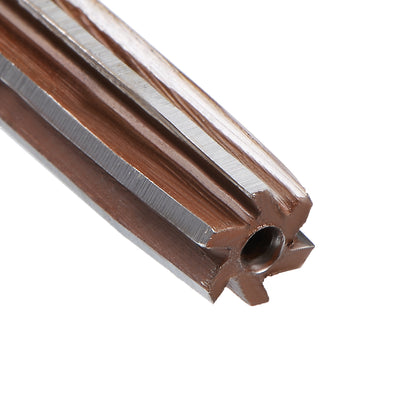 Harfington 1/4" Hand Reamer HSS H7 6 Straight Flutes Milling Cutter Tool
