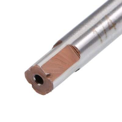 Harfington 1/4" Hand Reamer HSS H7 6 Straight Flutes Milling Cutter Tool