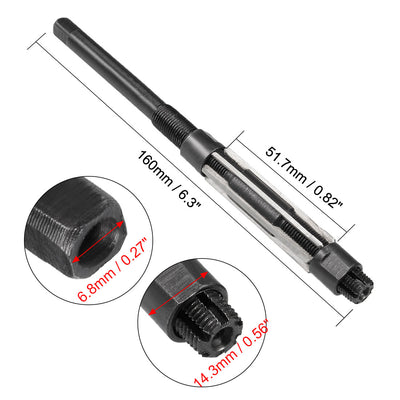 Harfington HSS Square End Adjustable Hand Reamer Metal Hole Cutting Tool Adjustment Range