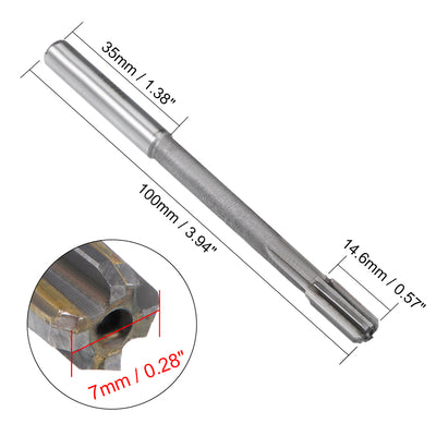 Harfington Straight Shank H7 Carbide Tipped Chucking Reamer Machine Milling Cutter