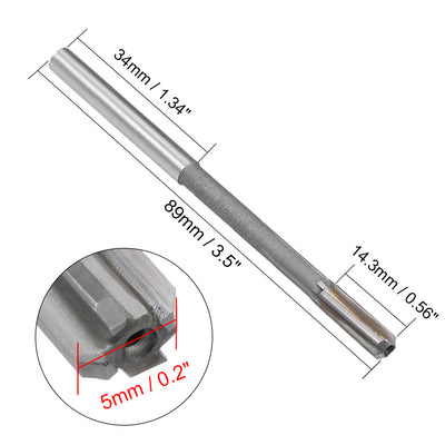 Harfington Straight Shank H7 Carbide Tipped Chucking Reamer Machine Milling Cutter