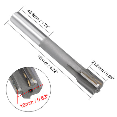 Harfington Straight Shank H7 Carbide Tipped Chucking Reamer Machine Milling Cutter