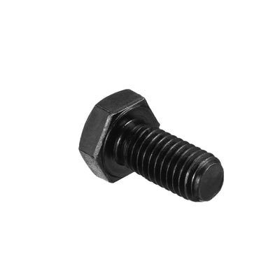 Harfington M10x20mm Hex Head Screw Bolts Fastener Grade 8.8 Carbon Steel Black 25pcs