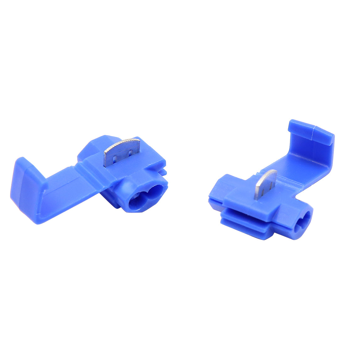 Harfington 12pcs DC 12V Blue Car Wire Quick Connector Terminal for 0.75-2.5mm2 Cable