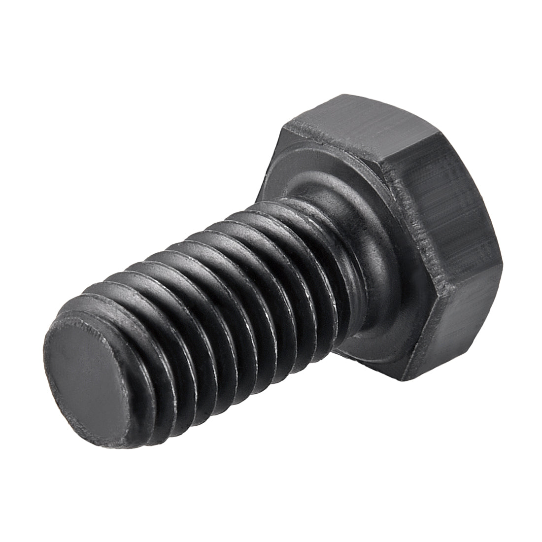 Harfington 1/2''-13*1'' Hex Head Screw Bolts Fastener Grade 5 UNC Carbon Steel Black 2pcs