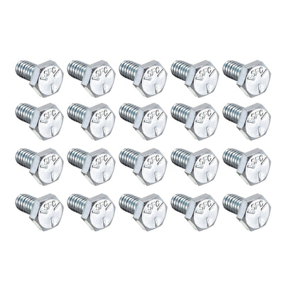 Harfington Hex Head Screw Bolts Carbon Steel 1/4"-20x1/2" Fastener Grade 5 UNC 20pcs