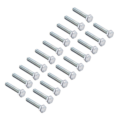 Harfington Hex Head Screw Bolts Carbon Steel 1/4"-20x1-1/2" Fastener Grade 5 UNC 20pcs