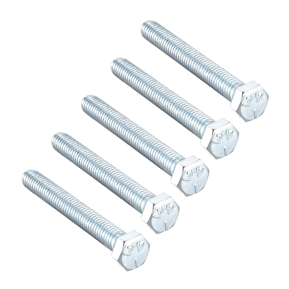 Harfington Hex Head Screw Bolts Carbon Steel 3/8"-16x3'' Fastener Grade 5 UNC Black 5pcs