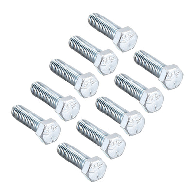 Harfington Hex Head Screw Bolts Carbon Steel 7/16”-14x1-1/2" Fastener Grade 5 UNC 10pcs