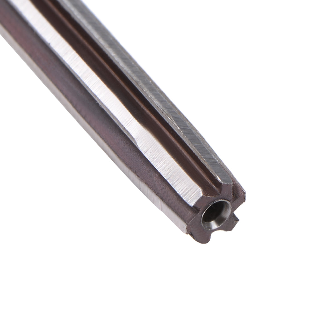 Harfington 4mm Hand Reamer Alloy Tool Steel H8 6 Straight Flutes Milling Cutter Tool