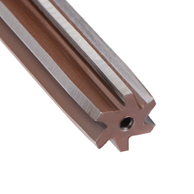 Harfington Straight Shank H8 Chucking Reamer 6 Flutes Hand Milling Cutter Tool