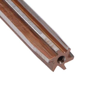 Harfington Straight Shank H8 Chucking Reamer 6 Flutes Hand Milling Cutter Tool