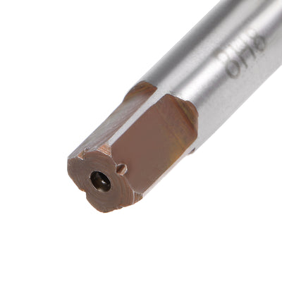 Harfington Straight Shank H8 Chucking Reamer 6 Flutes Hand Milling Cutter Tool
