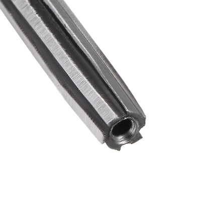 Harfington 3mm Hand Reamer Alloy Tool Steel H8 6 Straight Flutes Milling Cutter Tool