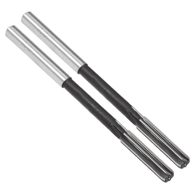 Harfington 6mm Chucking Reamer HSS H7 6 Straight Flutes Machine Milling Cutter Tool 2Pcs