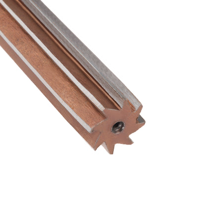 Harfington Straight Shank H8 Chucking Reamer 8 Flutes Hand Milling Cutter Tool