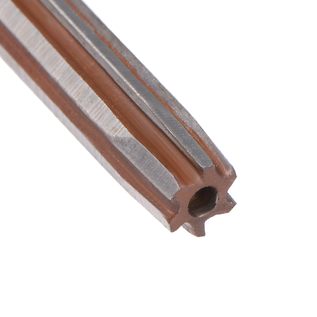 Harfington Straight Shank H8 Chucking Reamer 6 Flutes Hand Milling Cutter Tool 2Pcs