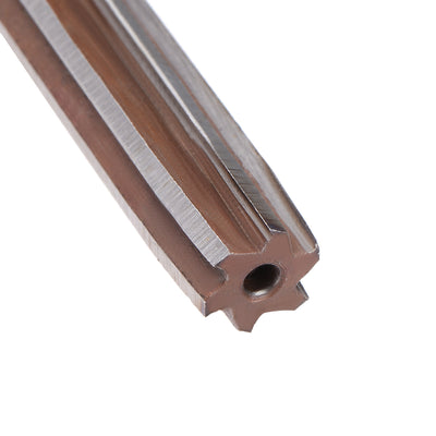 Harfington Straight Shank H8 Chucking Reamer 6 Flutes Hand Milling Cutter Tool 2Pcs