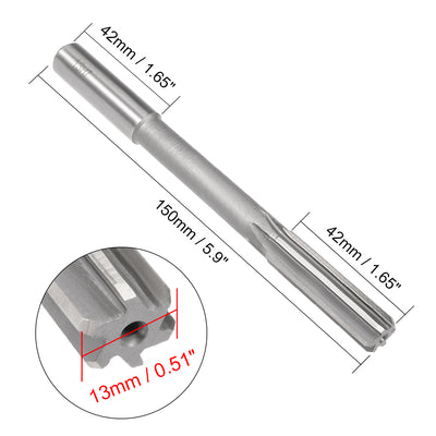Harfington Straight Shank HSS H7 Chucking Reamer Machine Milling Tool