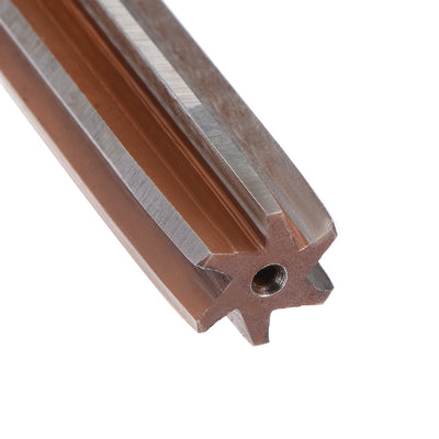 Harfington Straight Shank H8 Chucking Reamer 6 Flutes Hand Milling Cutter Tool