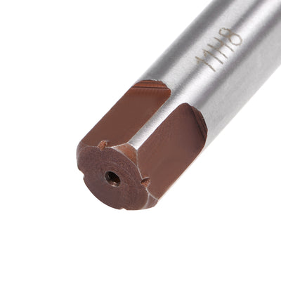 Harfington Straight Shank H8 Chucking Reamer 6 Flutes Hand Milling Cutter Tool