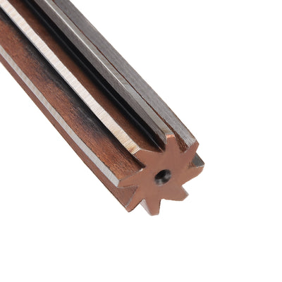 Harfington Straight Shank H8 Chucking Reamer 8 Flutes Hand Milling Cutter Tool