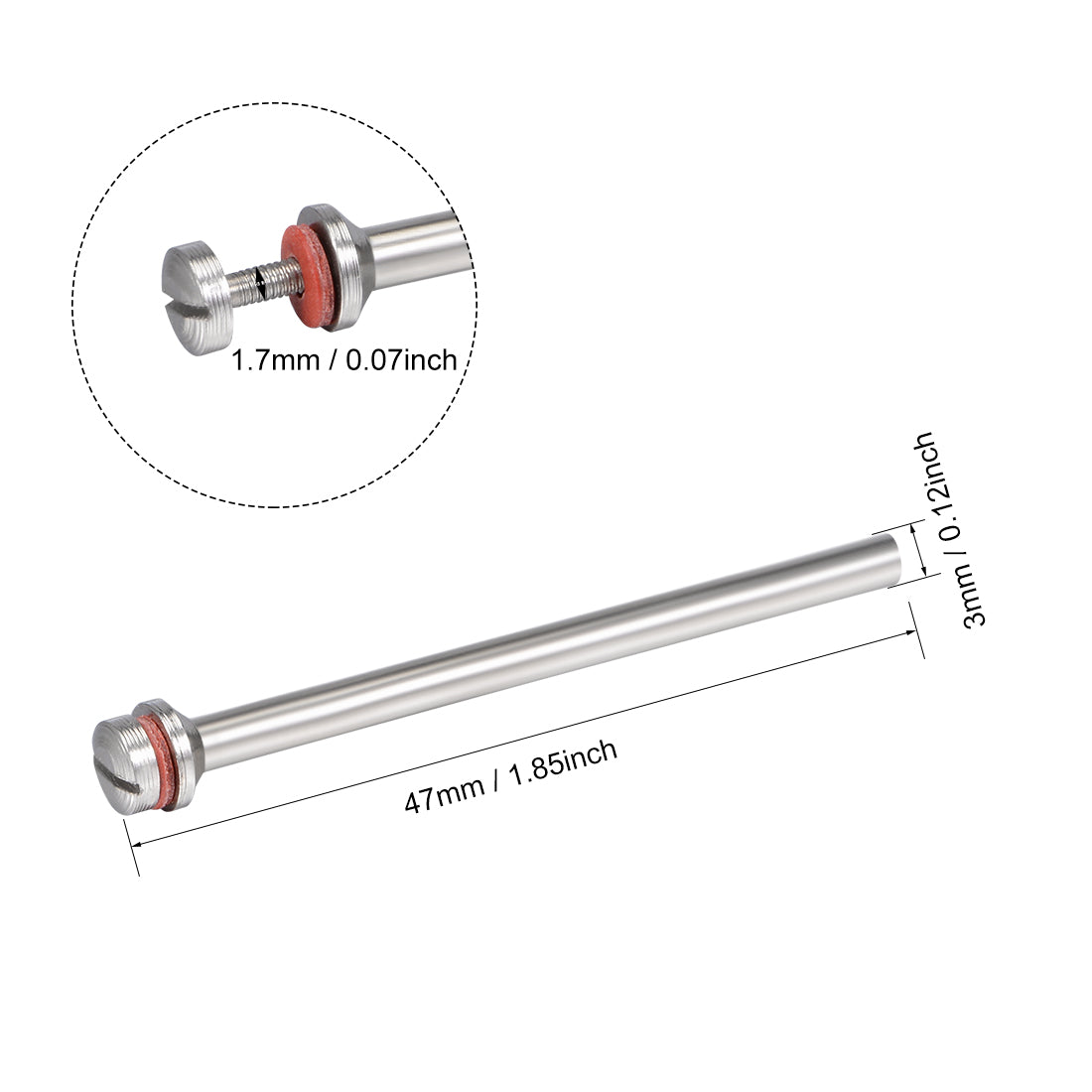 Harfington Cut-off Wheel Screw Mandrels 3mm Shank Dia Cutting Disc Holder for Compatible Rotary Tool 10pcs