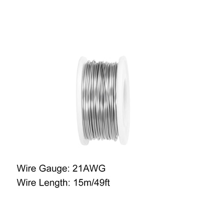 Harfington 0,7 mm 21 AWG Heizwiderstandsdraht, Nichrom-Widerstandsdrähte für Heizelemente, 49 Fuß