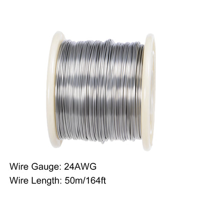 Harfington 0.5mm AWG24 Heating Resistor Wire Nichrome Resistance Wires for Heating Elements 164ft