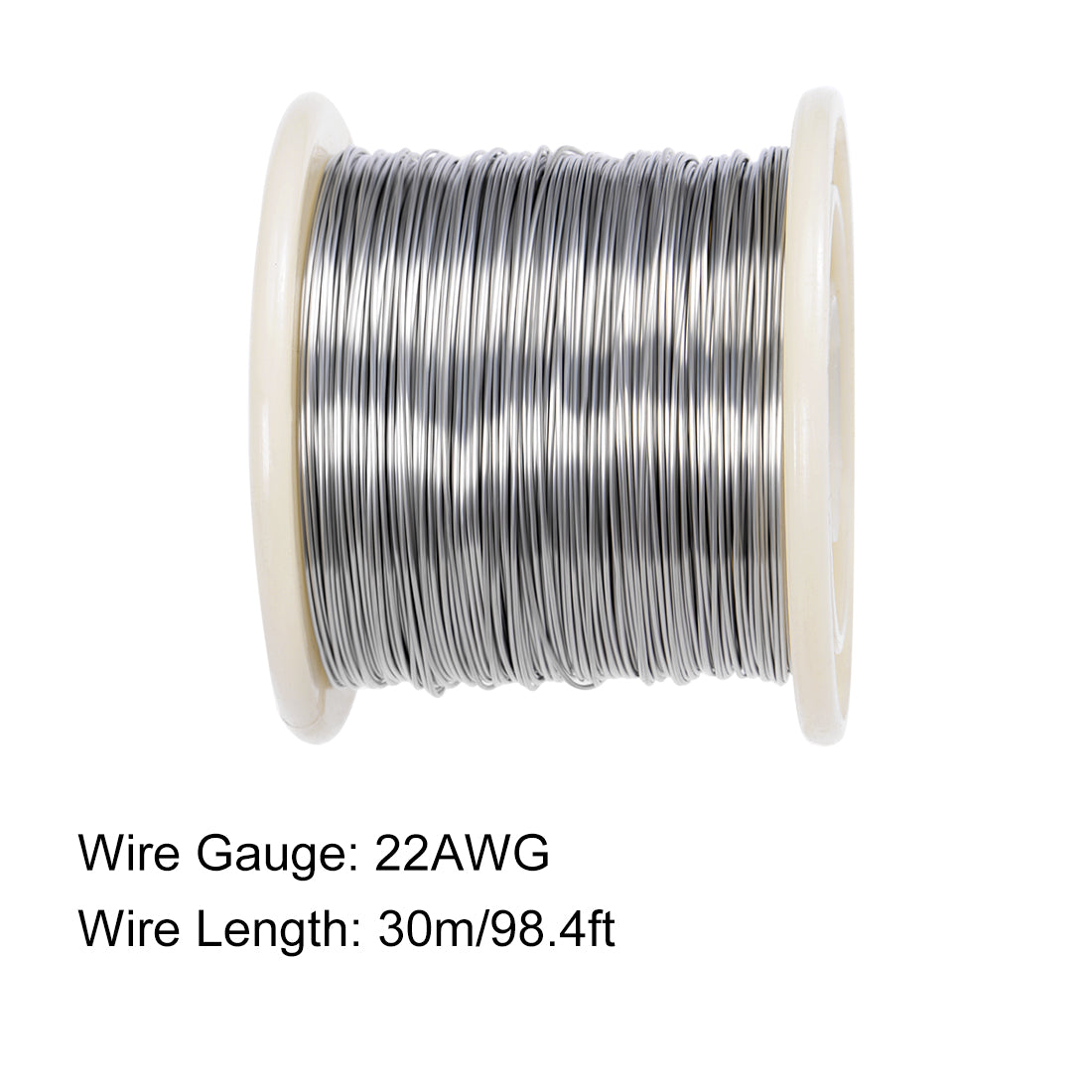 Harfington 0.6mm AWG22 Heating Resistor Wire Nichrome Resistance Wires for Heating Elements 98.4ft.