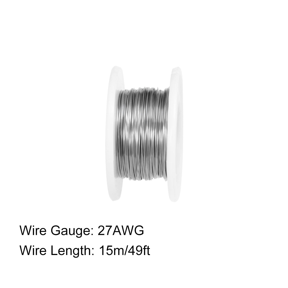 Harfington 0.35mm 27AWG Heating Resistor Wire Nichrome Resistance Wires for Heating Elements 49ft