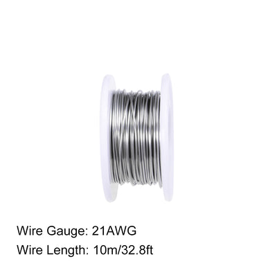 Harfington 0.7mm 21AWG Heating Resistor Wire Nichrome Resistance Wires for Heating Elements 32.8ft