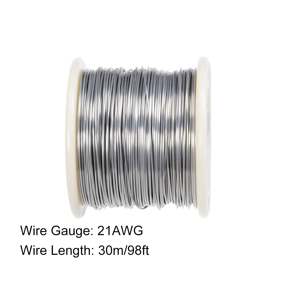 Harfington 0.7mm 21AWG Heating Resistor Wire Nichrome Resistance Wires for Heating Elements 98ft