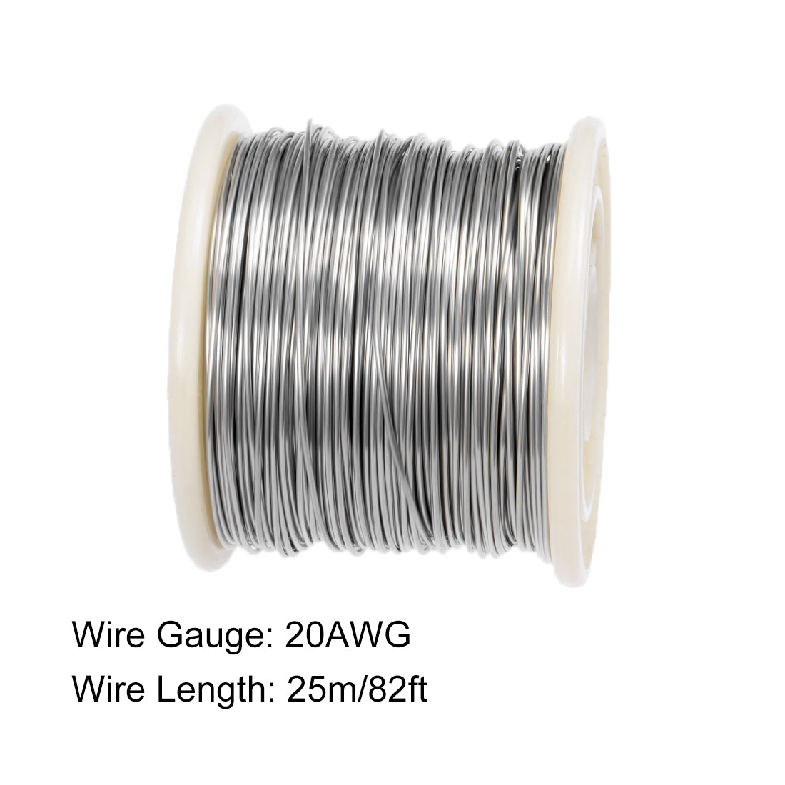 Harfington 0.8mm AWG20 Heating Resistor Wire Nichrome Resistance Wires for Heating Elements 82ft.