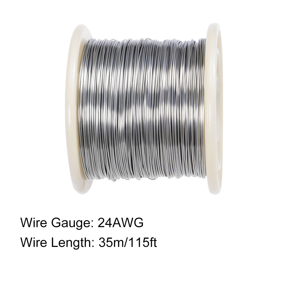 Harfington 0.5mm 24AWG Heating Resistor Wire Nichrome Resistance Wires for Heating Elements 115ft
