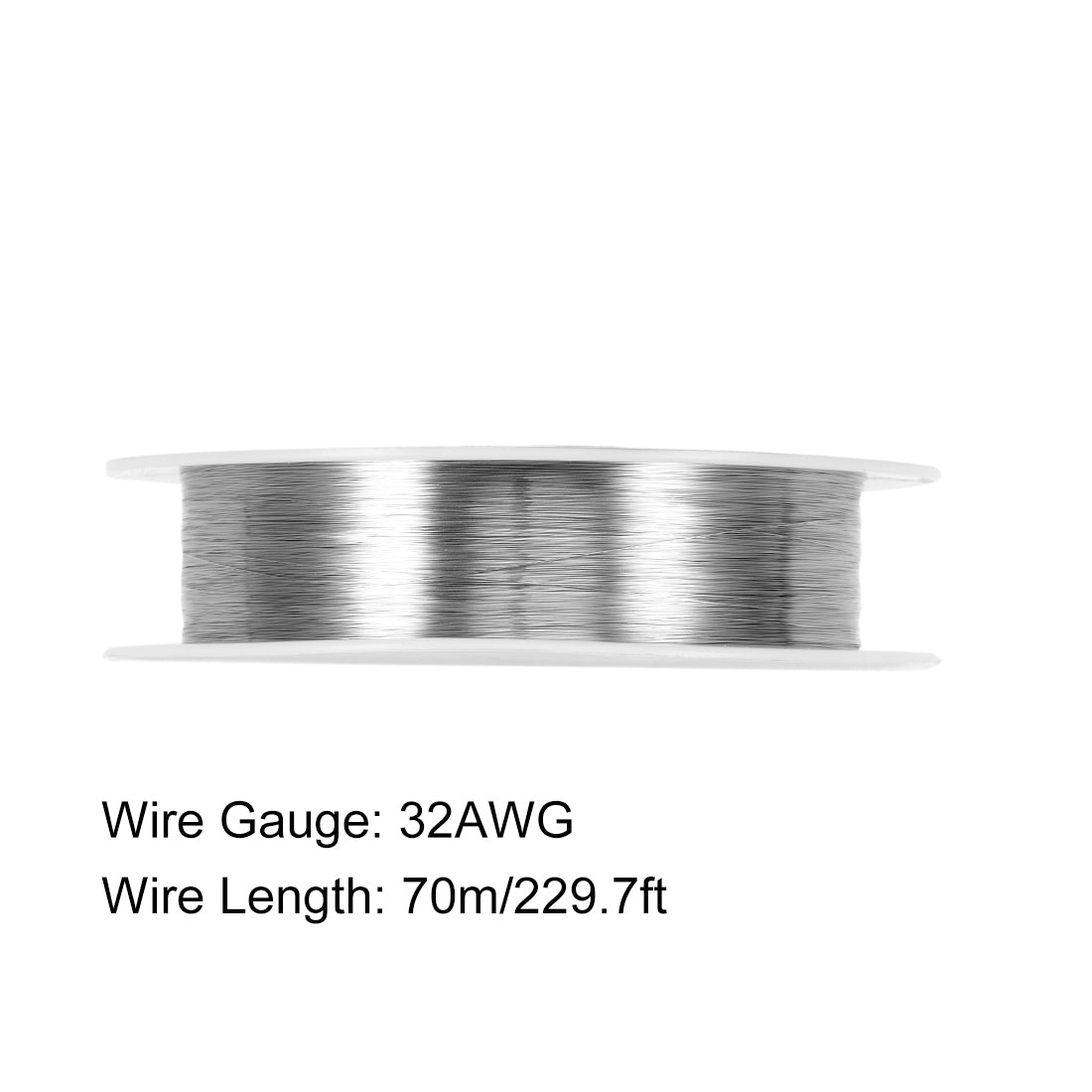 Harfington 0.2mm 32AWG Heating Resistor Wire Nichrome Resistance Wires for Heating Elements 229.7ft