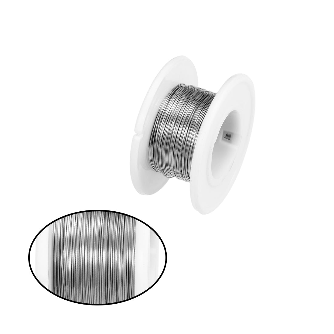 Harfington 0.3mm 28AWG Heating Resistor Wire Nichrome Resistance Wires for Heating Elements 65.6ft