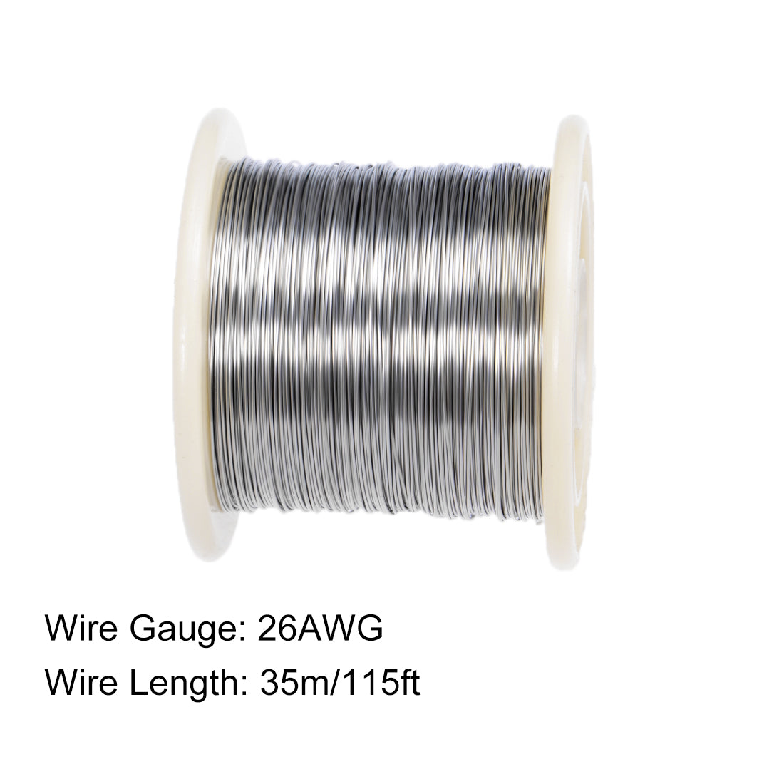 Harfington 0.4mm 26AWG Heating Resistor Wire Nichrome Resistance Wires for Heating Elements 115ft