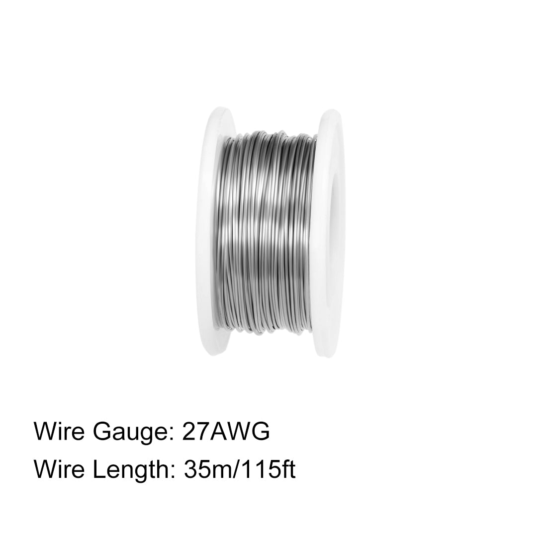 Harfington 0.35mm 27AWG Heating Resistor Wire Nichrome Resistance Wires for Heating Elements 115ft