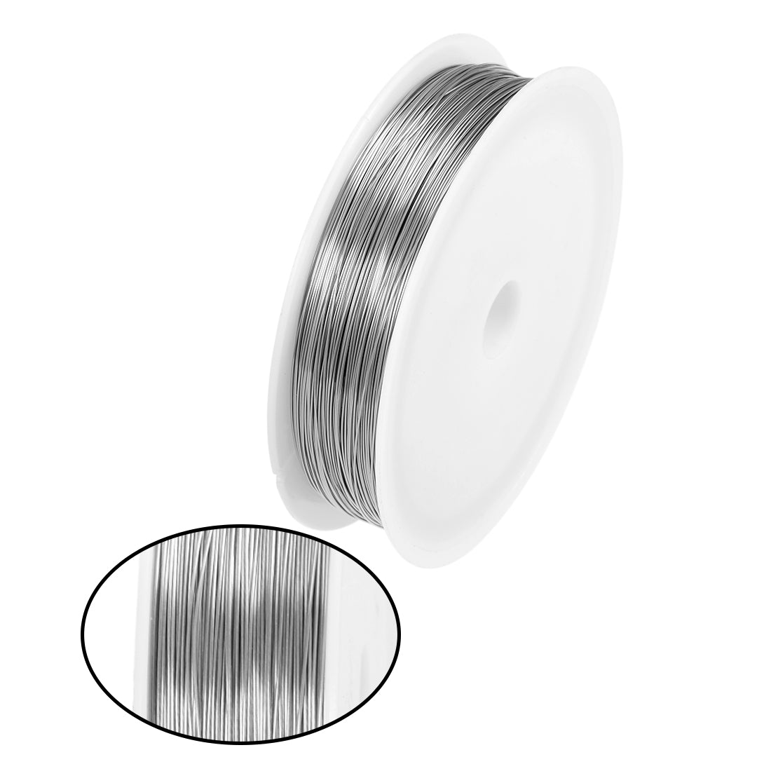 Harfington 0.3mm 28AWG Heating Resistor Wire Nichrome Resistance Wires for Heating Elements 230ft