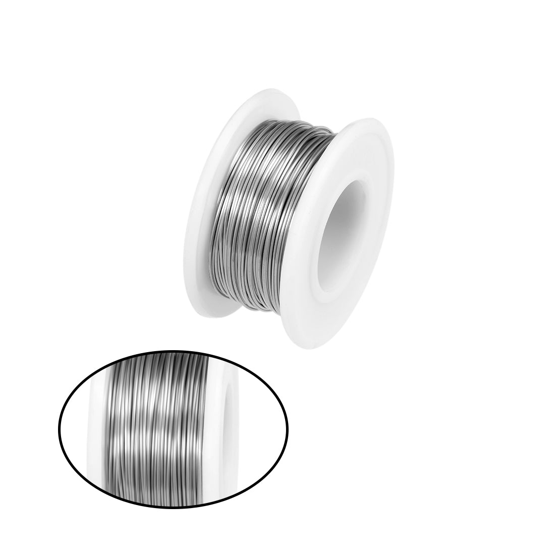 Harfington 0.5mm 24AWG Heating Resistor Wire Nichrome Resistance Wires for Heating Elements 65.6ft