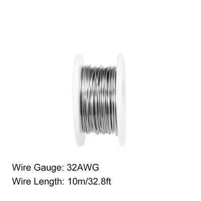 Harfington 0.6mm 32AWG Heating Resistor Wire Nichrome Resistance Wires for Heating Elements 32.8ft