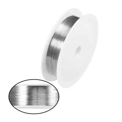 Harfington 0.1mm 38AWG Heating Resistor Wire Nichrome Resistance Wires for Heating Elements 229.7ft