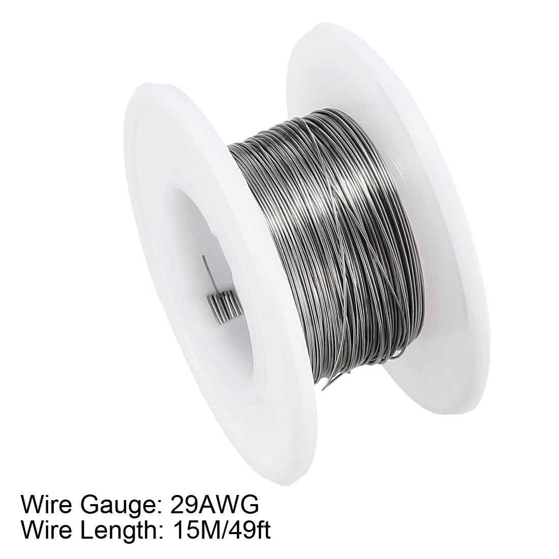 Harfington 0.3mm 29AWG Superfine Heating Wire FeCrAl Resistor Wire for Heating Elements 49ft Long