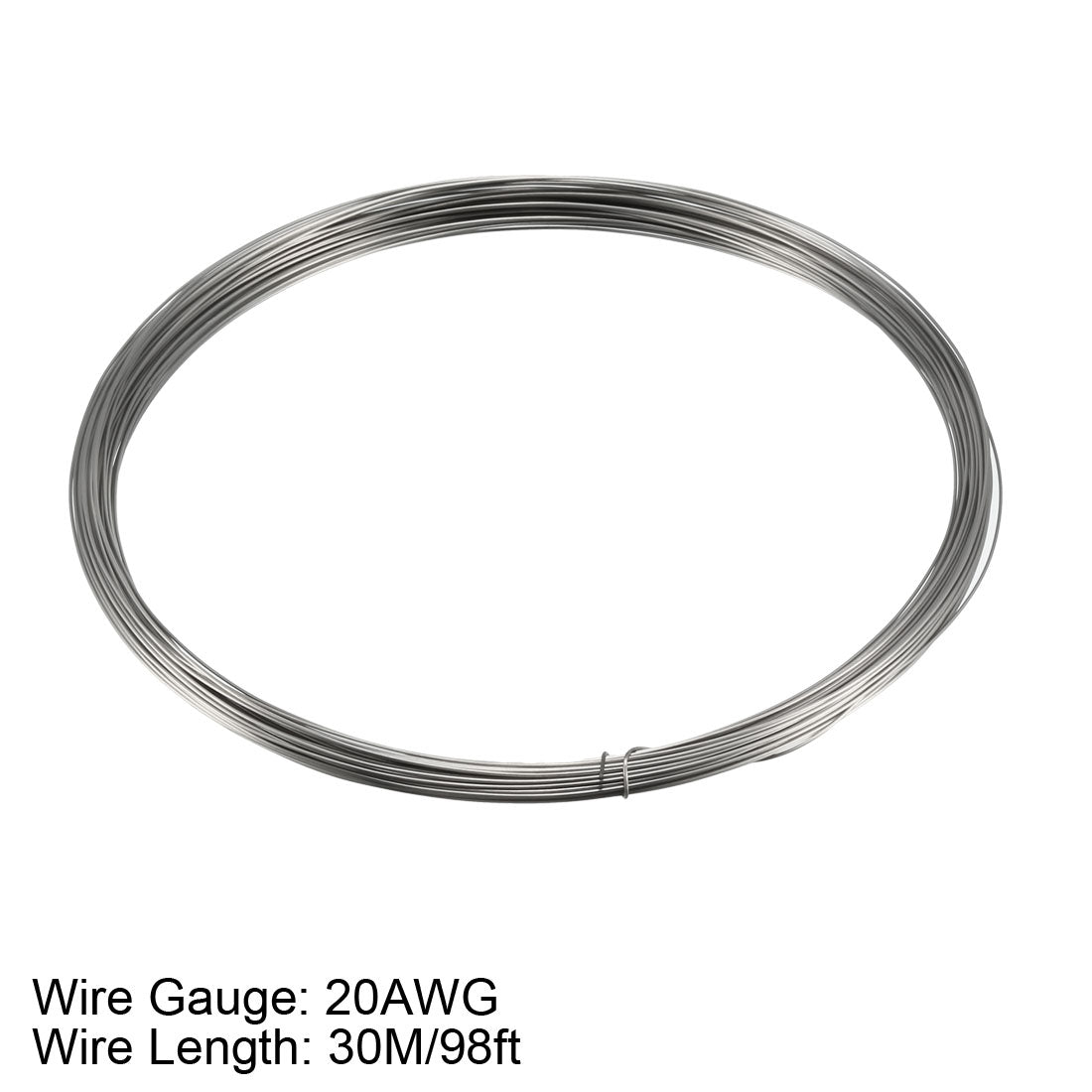 Harfington 0.8mm 20AWG Superfine Heating Wire FeCrAl Resistor Wire for Heating Elements 98ft Long