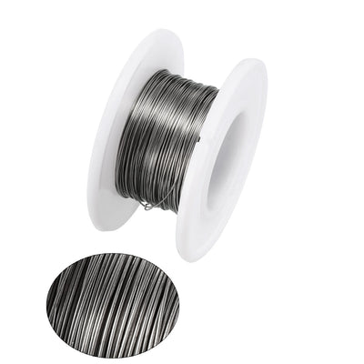 Harfington 0.32mm 28AWG Superfine Heating Wire FeCrAl Resistor Wire for Heating Elements 49ft Long
