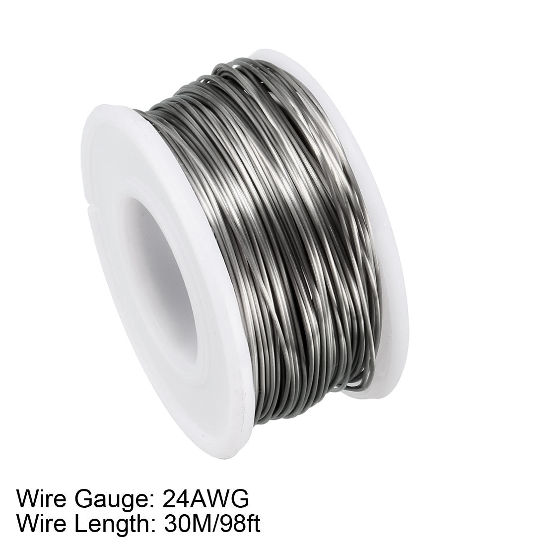 Harfington 0.5mm 24AWG Superfine Heating Wire FeCrAl Resistor Wire for Heating Elements 98ft Long