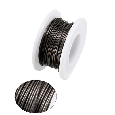 Harfington 0.6mm 23AWG Superfine Heating Wire FeCrAl Resistor Wire for Heating Elements 49ft Long