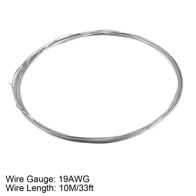 Harfington 0.9mm 19AWG Superfine Heating Wire FeCrAl Resistor Wire for Heating Elements 33ft Long
